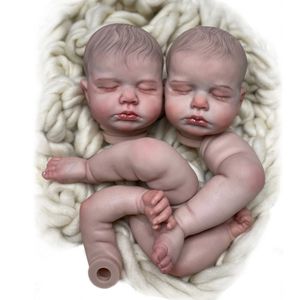 Kit bambola rinata Loulou da 50 cm Genesis Artist Paint Sleeping Baby Kit smontato giocattolo 240227