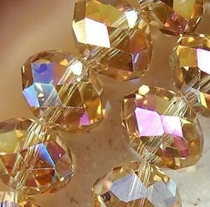 72pc Champagne AB Fine Crystal Loose Bead 8mm012345672714659