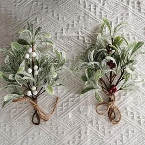 装飾花シミュレーション緑の植物特徴的な常緑樹のヤドリギのクリスマスツリーdiyペンダントメリー装飾ハッピー年2024