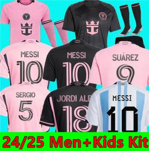 2023 2024 Футбольные майки Интер Майами Майами CF SUAREZ Футбольные майки CAMPANA YEDLIN футбол Детский костюм для взрослых Футболка для фанатов игрока