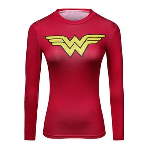 3D Printed Compression Bodybuilding Women Tshirt Long Sleeve Summer Fashion Casual Girl Female T Shirt Slim Tight Tops Tees 240130