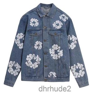 White Flower Brand Herren Jeans Denim Blumenjacke Readymade Foam Co Branded Tears Damen Puff Bedruckter Distressed Pullover Stickerei Kapok 5pi7 5aiq 0 ZC04