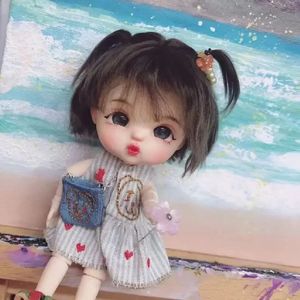 الموضة 1/6 1/8 دمى شعر مستعار ل BJD Doll OB11 DIY Girl Toys Dress Up Hair Play House Doll Association No Doll 240202