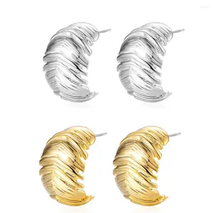 Stud Earrings Earring For Women Punk Style And Retro Feather Type Metal Party Gift Female In 2024