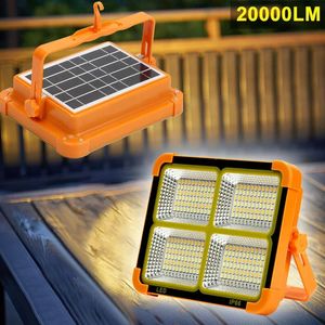 Rechargeable Portable Solar LED Tent Light Lantern Emergency Night Market Light Outdoor Camping Waterproof Bulb Lamp for Fishing 240119