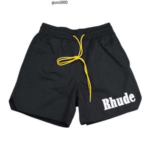 Rhude Shorts Men desinger krótkie modne spodobliny mężczyźni kobiety skórzane szorty USA rozmiar s-xl