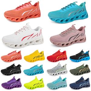 Бег GAI Мужская обувь Женская модная обувь Тройной черный, белый, красный, желтый, зеленый, синий, персиковый, бирюзовый, фиолетовый, оранжевый, светло-розовый, дышащие спортивные кроссовки Twenty 35868