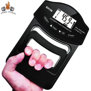 396Lbs180Kg Digital Hand Dynamometer Grip Strength Tester with LCD Screen for Forearm Training Finger Power Weightlifting 240127