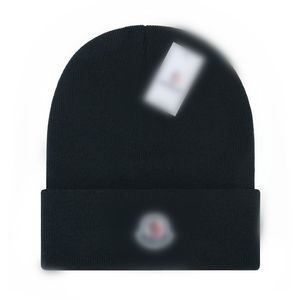 Designer Beanie Winter Hat Mens Cap italiensk trendig varm hatt vinter Ny stickad ullhatt lyxig stickad hatt Officiell webbplatsversion D11