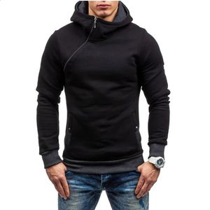 MRMT Brand Mens Hoodies Sweatshirts Slim Pullover Mens Hoody Sweatshirt for Male Diagonal Zipper Man Hood Sweatshirt 240131