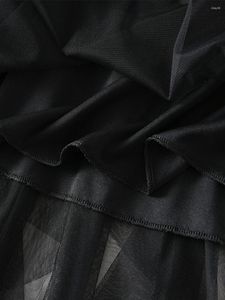 Röcke für Damen, S, A-Linie, Tüll-Midirock, Tutu, gestuft, fließend, A-Linie, elastische Taille