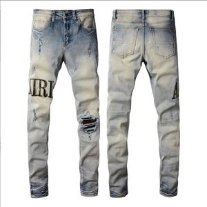Nya ankomster Mens Luxury Designer Denim Jeans Holes Byxor Jean Coolguy Biker Pants Man Clothing 2555