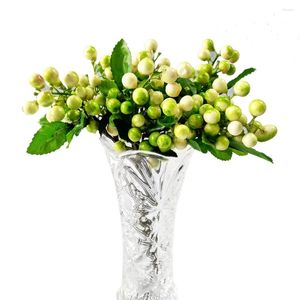 Декоративные цветы Искусственные реалистичные ягоды Поддельные мини-симуляции фруктовых растений (белые)