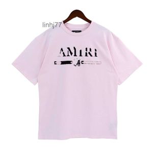 Мужские футболки Man Amari Amirl Amirlies Am Amis Imiri Amiiri 22ss Рубашка Дизайнер для мужчин Рубашки Модная футболка с буквами Повседневная летняя с коротким рукавом Tfapq