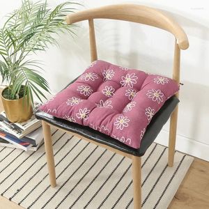 Cuscino 40x40 cm Cuscini per sedie artigianali Stampa margherite Sedile da cucina per ufficio con lacci Cuscino per sedia in cotone resistente