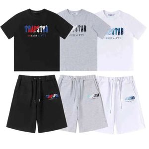 2024 Motion Cotton Clothes Shorts Set Summer Men Trapstar London Shooters Women Embroidered Bottom Tracksuit Tidal Flow Design Fashion 888rr