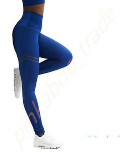 INS Donna Pantaloni sportivi attillati Lettere Design Pantaloni da yoga Sport Palestra Leggings elastici Pantaloni da donna aderenti completi SXL N6021887