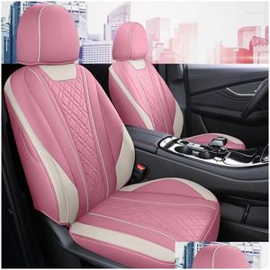 Car Seat Covers Ers Front And Rear Fl Set Artificial Leather Er Specific Customize For Dongfeng Fengxing Forthing T5 Evo Drop Delivery Ot5Vb