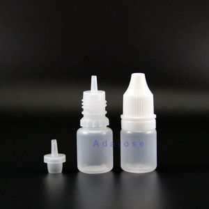 5 ml LDPE -plastdropparflaskor med manipuleringsbevis Tips Tjuv Säkra tunna bröstvårtor 100 stycken för E Suicy TQSFD ODXJP