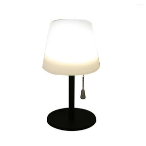 Table Lamps Cordless Desk Lamp With Pl Chain Fashion Night Light Remote Control Led Rgb Usb Rechargeable For Study Room Bedroom Drop Dh6Vw