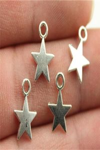 WYSIWYG 40PCS 11x8mm 3 Kolory Gold Antique Bronze Tiny Charm Star Pendant Lot do biżuterii Making Factory Expert Design Qu3969255