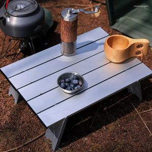 Camp Furniture Outdoor Ultra Lightweight Portable Mini Aluminium Alloy Table Small Folding Leisure Tent Camping Coffee