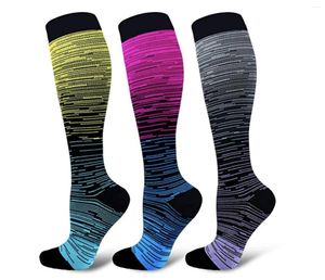 Damen-Socken, 3 Paar, Kompressionsstrümpfe für Herren – medizinische Strümpfe, Krankenpflege, Wandern, Reisen, Flugsocken, Laufen, Fitness