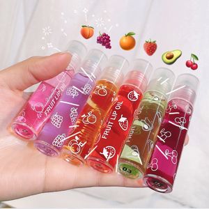 Fruta transparente nutritivo brilho labial gloss natural mudança de cor geléia batom líquido hidratante brilho labial bonito óleo labial