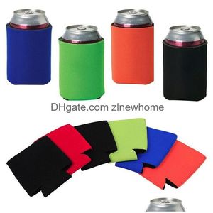 Equipamentos de restauração Suprimentos Atacado 330ml Cerveja Cola Bebida Can Holders Bag Ice Sleeves Zer Koozies 10 Color Drop Delivery Offi Dh5Bo