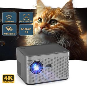 Magcubic 580ANSI Android11 Projector 19201080P 4K Wifi6 AllwinnerH713 BT50 Electronic Focus Voice Control Home Cinema Projetor 240125