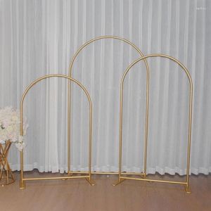 Decorative Plates Gold Wedding Backdrop Stand Customized Double Sided Printing Cover Pography Background Event Party Decoration Balloon Arch