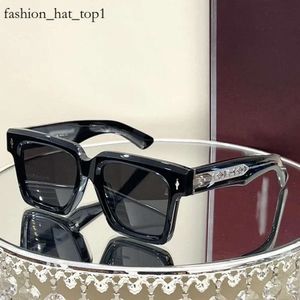 Trapstar Jacques Marie Mag Belize Sonnenbrille für Damen, handgefertigt, klobiger Plattenrahmen, faltbare Brille, hochwertige Designer-Sonnenbrille für Herren, Saccoche Chromes 817