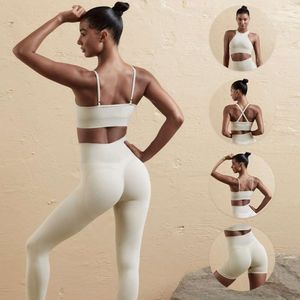 Lu Align Vest Moditin Pretty Bh Tops Fitness Pants Shorts Gym Hög midja Push Up Seamless Leggings Sexig träning Sport Wear Lemon LL Jogger Lu-08 2024