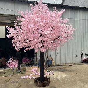 Artificial Cherry Tree Plant False Green Banyan Wedding Party Decoration Festival Stage Garden Home 240127