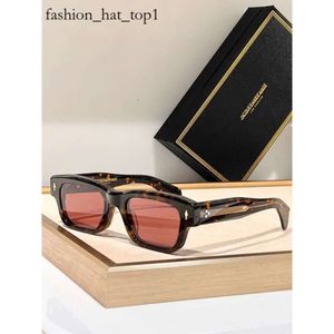 Chromes JACQUES MARIE MAG JEFF Sonnenbrille für Damen, handgefertigt, klobiger Plattenrahmen, faltbare Brille, luxuriöse Qualitäts-Designer-Sonnenbrille für Herren, Saccoche Trapstar 255