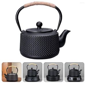 Zestawy naczyń stołowych żelazny czajnik herbaty wystrój domu Tetsubin retro czajni