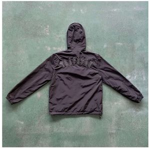 Herrjackor Nya män Trapstar Jacket Sportwear Irongate T Windbreaker-Black 1to1 Kvalitet broderade bokstäver Kvinnos Zipper Sun Protections Fashion 2024