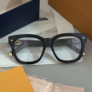 2024 Luxury Women Square Glasses Frame E1633K Pure-Plank Fullrim 54-17-143 Metal Flower dekorerad för receptbelagda glasögonglasögon Fullset Design Case