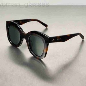Solglasögon designer Celins nya 4005 fashionabla brädets underversion solglasögon, män och kvinnors stora ramfjärilformade UV -resistenta CXVU