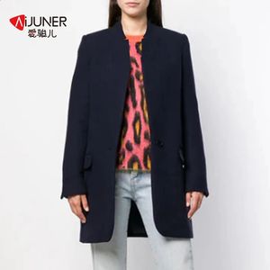 Kvinnor Trench Long Coat Winter Spring Lapel Long Sleeve Coats Office Ladies Solid Slim Overcoat Outwear Abrigo Mujer 240129