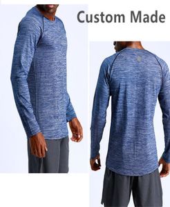 Canana roupas de yoga feito sob encomenda logotipo respirável designer masculino manga longa t camisas homme secagem rápida5906731