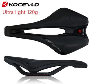 KOCEVLO Dimension 143 Sella in carbonio ultraleggera 120g Traspirante Comodo cuscino del sedile Binari per bici da corsa 240131