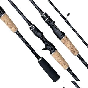 Boot Angelruten Carbon Rod 1,8 m 1,65 m ml Schnelle Spinning Casting 2 Abschnitte Köder Forelle Bass 8-25g 240122 Drop Lieferung Sport im Freien Otdjk