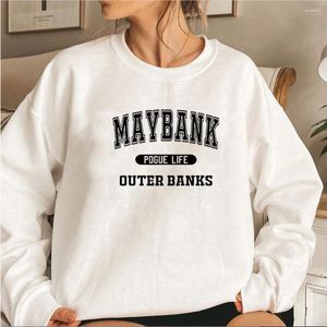 Kadın Hoodies JJ Maybank Sweatshirt Dış Bankalar Pogue Life North Carolina Sweatshirts Obx Hediyeler Unisex Dış Giyim kazakları