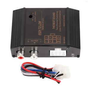 Todo o terreno rodas 12v alto-falante de áudio do carro alto a baixo nível conversor adaptador conector porta antiinterferência estéreo