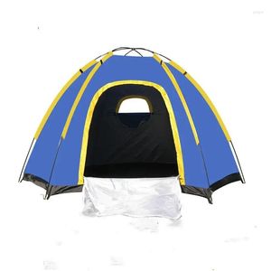 Namioty i schroniska Outdoor Cam Waterproof Tent Tent Turist Fibroy Fibreglass Bars TraLight Beach Families Canopy 4 -osobowa naturehike Drop dostarczenie OTM7W