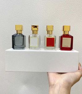 Parfüm seti 4pcs maison bacarat rouge 540 ekstrait eau de parfum paris kokusu erkek kadın koçne sprey uzun ömürlü ersisi9284412 vthm