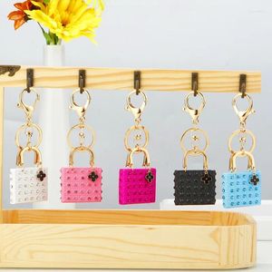 Portachiavi Portachiavi a forma di borsa carina Donne Ragazze Mini Zaino Chiavi Borsa per carta Borsa Ciondolo Portachiavi Gioielli