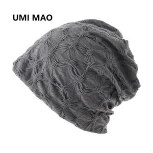 Umi Mao Korean Pile Hat Summer Japanese Black Baotou Hat Thin Cold Net Red Big Head Circumference Manlig inneslutning Y2K 240130