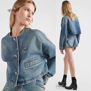 Lüks Giysiler Summmer Kısa Ceket Kadın Tasarımcı Giyim İlkbahar/Yaz Jean Ceketleri Ceket Kadınları